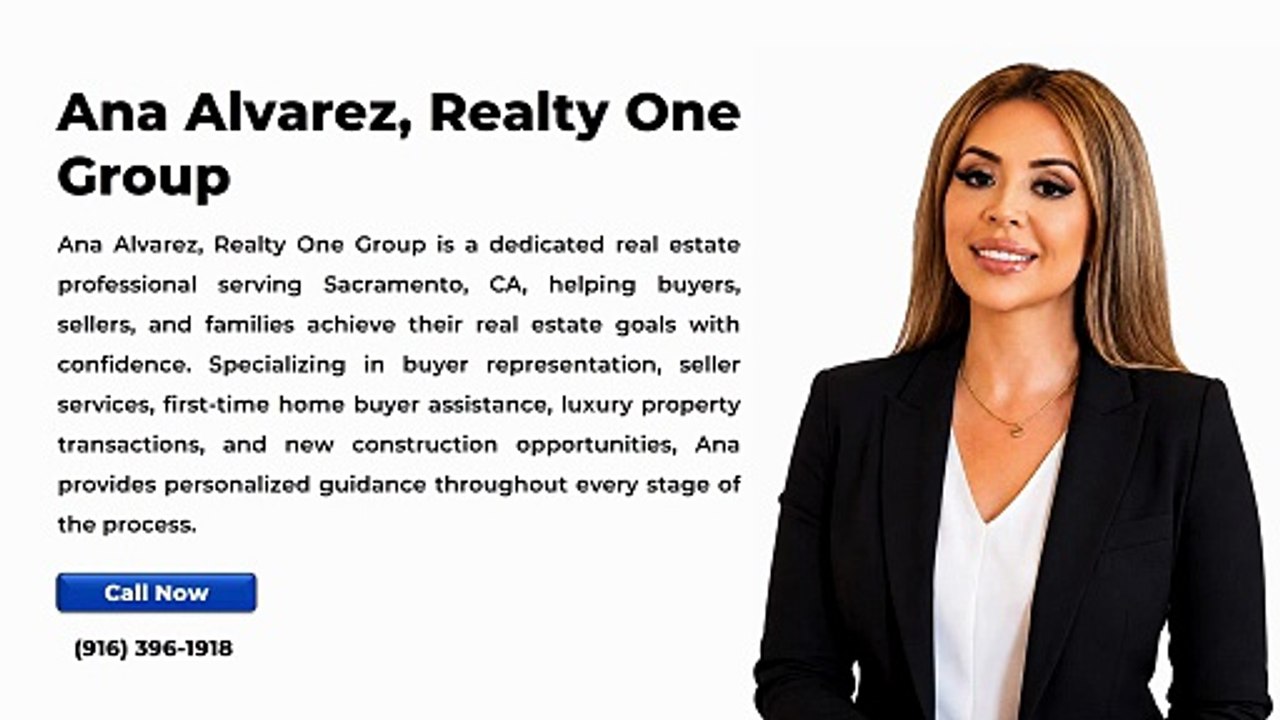 Ana Alvarez, Realty One Group | Real estate agent in Sacramento CA