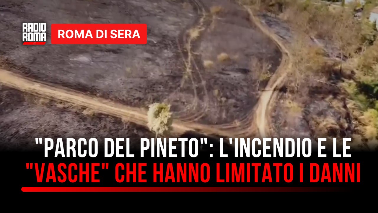 "Parco del Pineto": l'incendio e le "vasche" che hanno limitato i danni