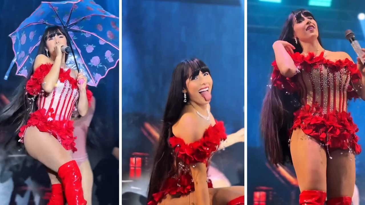 Juliana Bonde delights fans during Bonde do Forró concert
