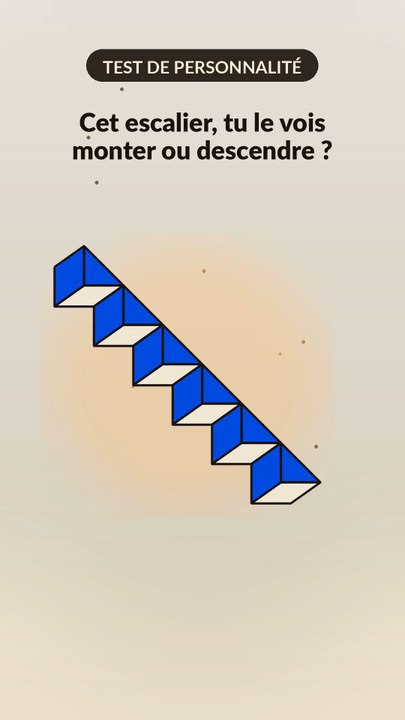 Cet escalier monte ou descend ? Ta réponse dit tout de toi 🚀🧭
