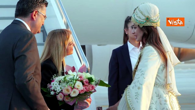 Meloni arriva ad Ankara, in Turchia per partecipare al vertice Nato