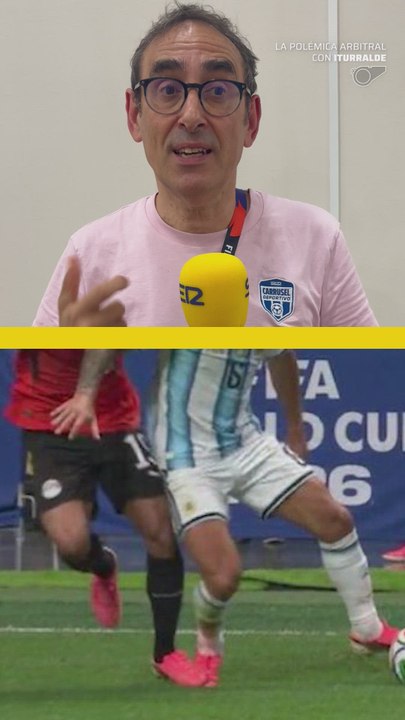 Iturralde opina sobre el gol anulado a Egipto ante Argentina