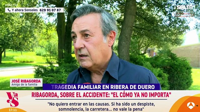 José Ribagorda rompe a llorar tras la muerte del bodeguero Iván Sánchez y su familia en un trágico accidente