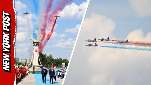 Trump greeted with epic flyover before NATO summit in Turkiye