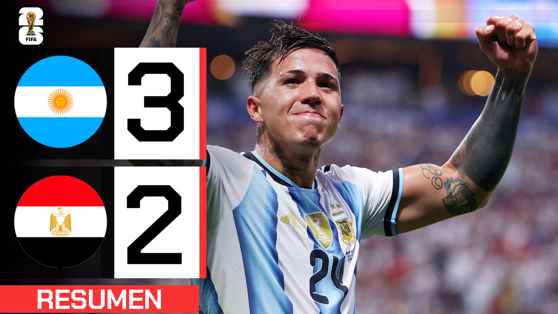 Argentina 3-2 Egipto| Resumen Mundial 2026