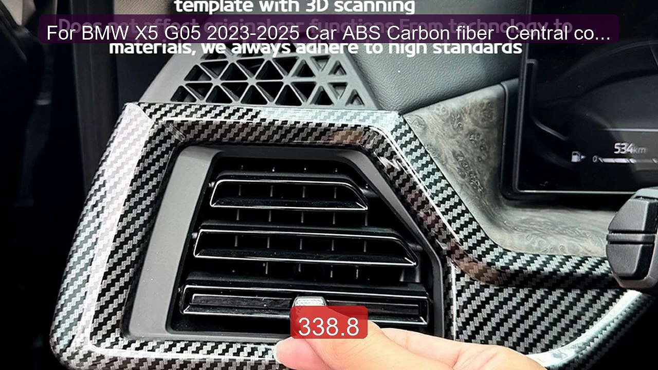 For BMW X5 G05 2023-2025 Car ABS Carbon fiber  Central cont... -- Top Pick 2026 | Unbeatable Price!