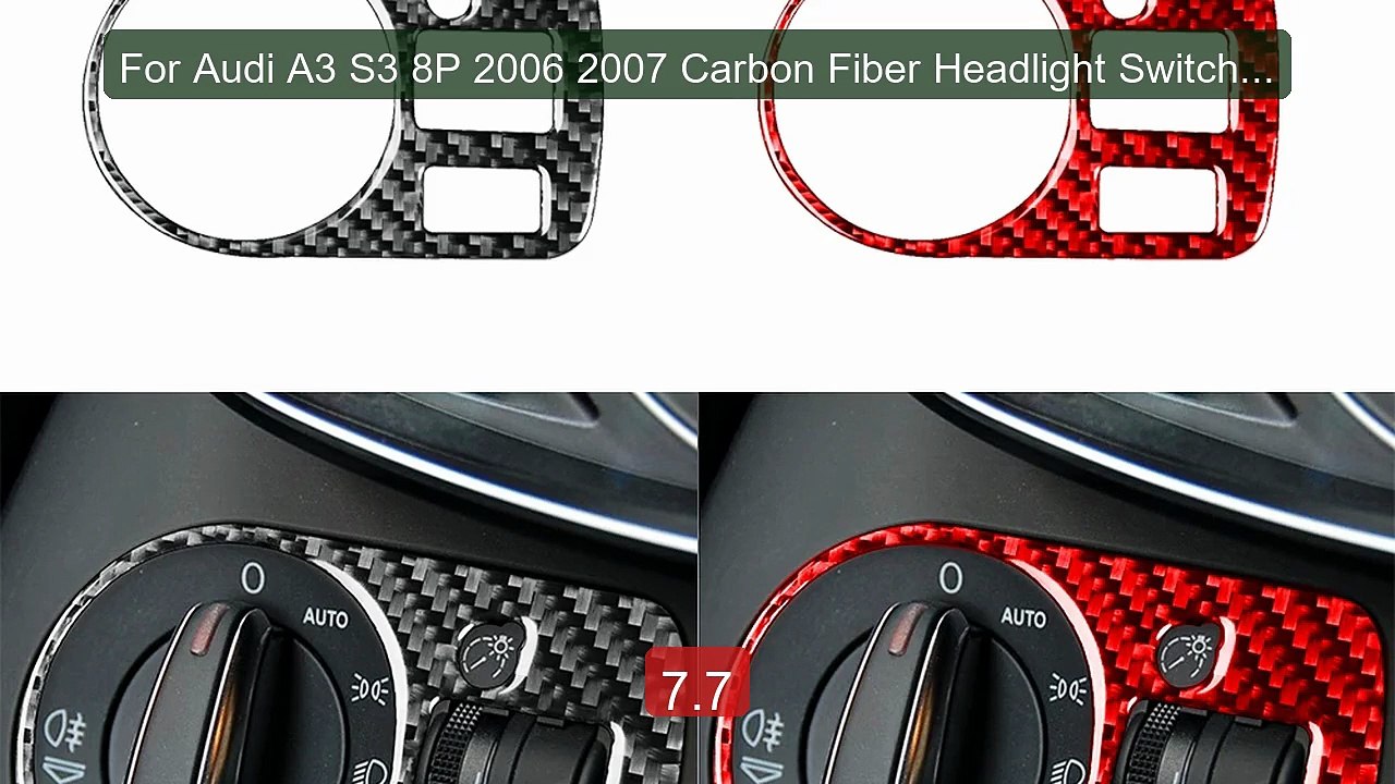 For Audi A3 S3 8P 2006 2007 Carbon Fiber Headlight Switch Control P... -- Top Rated 2026 | Buy Now!