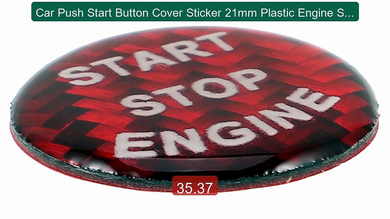 Car Push Start Button Cover Sticker 21mm Plastic Engine Start ... -- Best Buy 2026 | Great Quality!