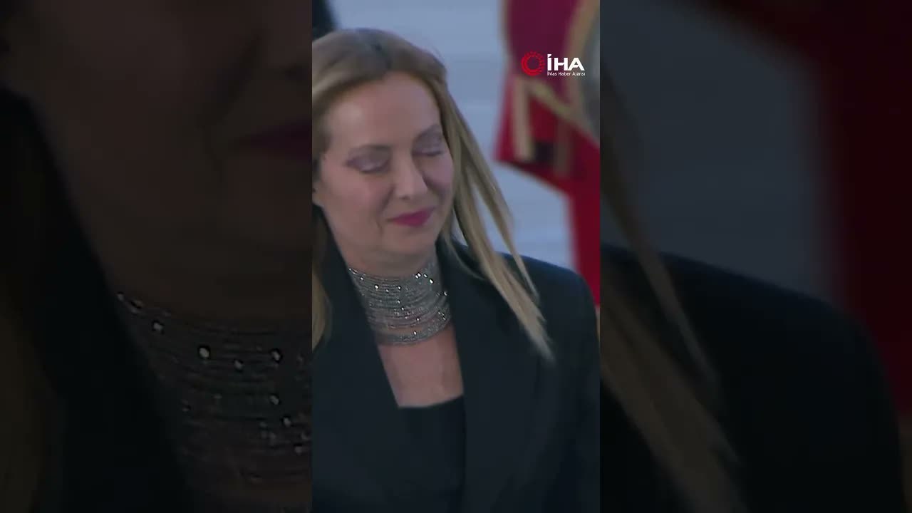İtalya Başbakanı Giorgia Meloni, Cumhurbaşkanlığı Külliyesi'nde resepsiyona katılıyor!