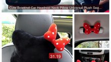 Cute Bowknot Car Headrest Neck Pillow Universal Plush Seat ... -- Top Pick 2026 | Unbeatable Price!