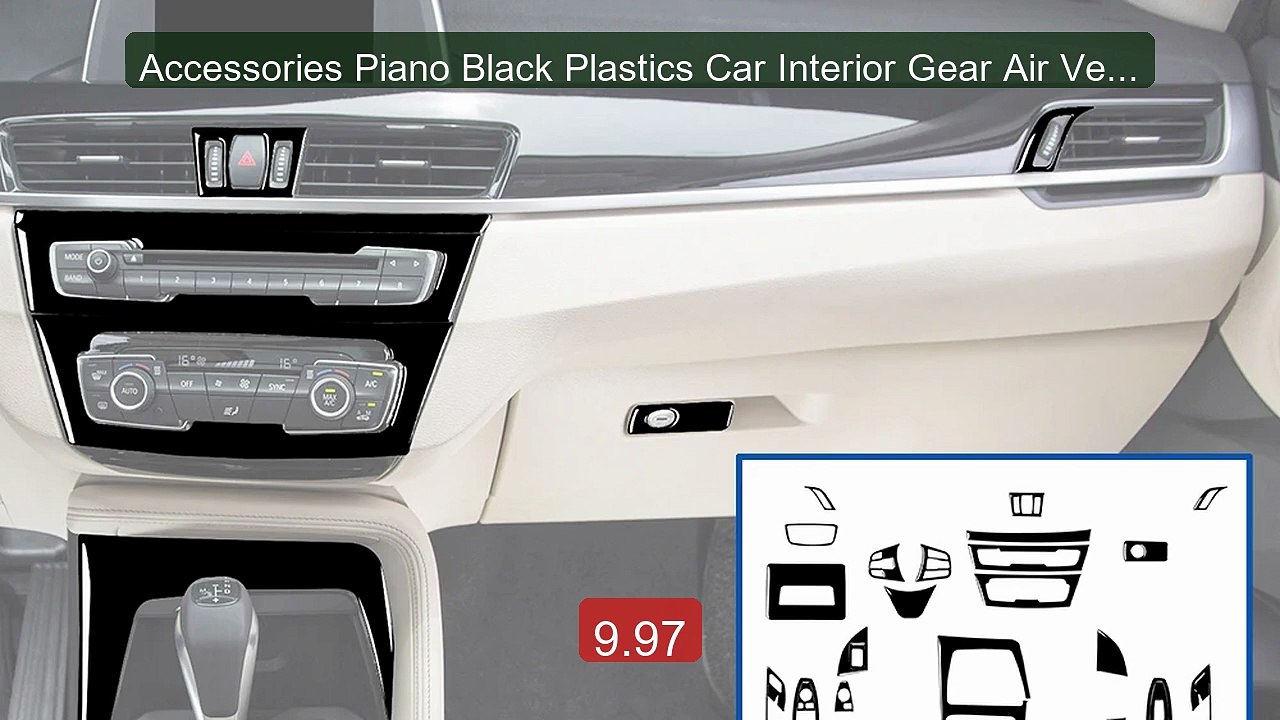 Accessories Piano Black Plastics Car Interior Gear Air Vent Contro... -- Best Deal 2026 | Shop Now!