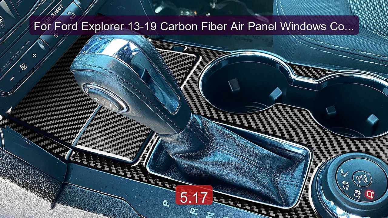 For Ford Explorer 13-19 Carbon Fiber Air Panel Windows Control Pan... -- Best Deal 2026 | Shop Now!