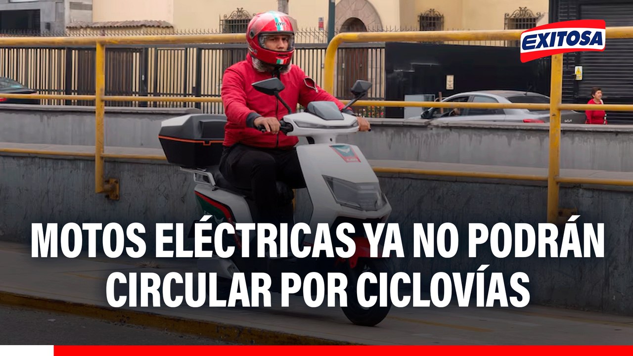Motos eléctricas ya no podrán circular por ciclovías