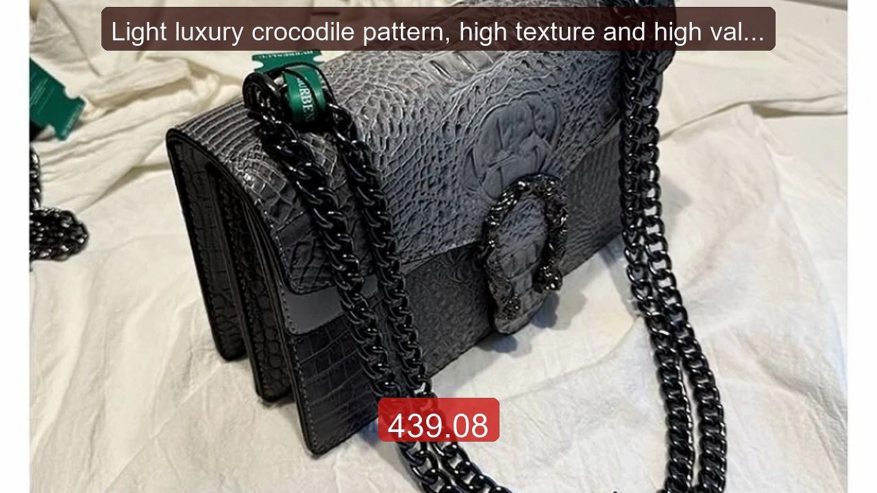 Light luxury crocodile pattern, high texture and high value, niche... -- Best Deal 2026 | Shop Now!