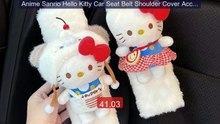 Anime Sanrio Hello Kitty Car Seat Belt Shoulder Cover Accesso... -- Amazing Value 2026 | Must Have!