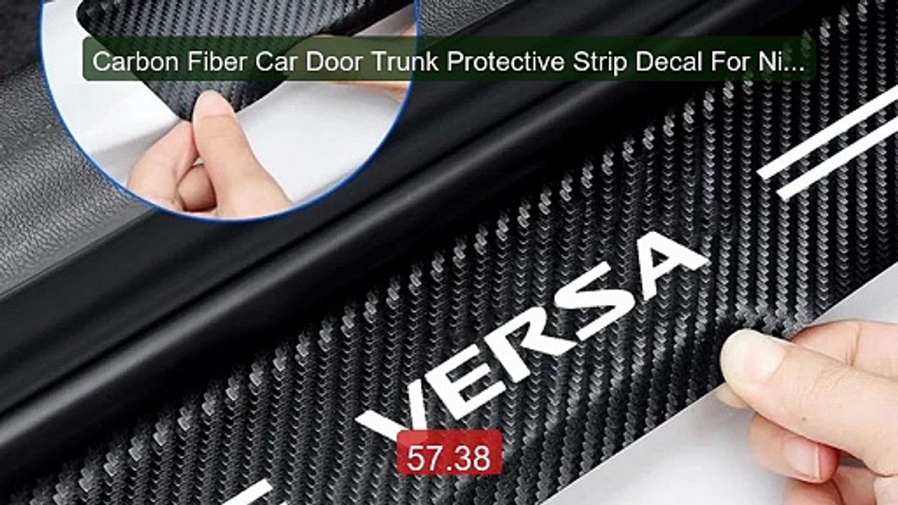 Carbon Fiber Car Door Trunk Protective Strip Decal For Nissan Vers... -- Best Deal 2026 | Shop Now!