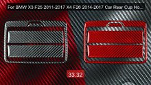 For BMW X3 F25 2011-2017 X4 F26 2014-2017 Car Rear Cup Holder Panel... -- Top Rated 2026 | Buy Now!
