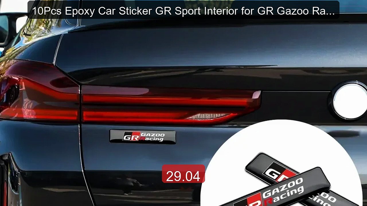 10Pcs Epoxy Car Sticker GR Sport Interior for GR Gazoo Racing C-HR... -- Best Deal 2026 | Shop Now!