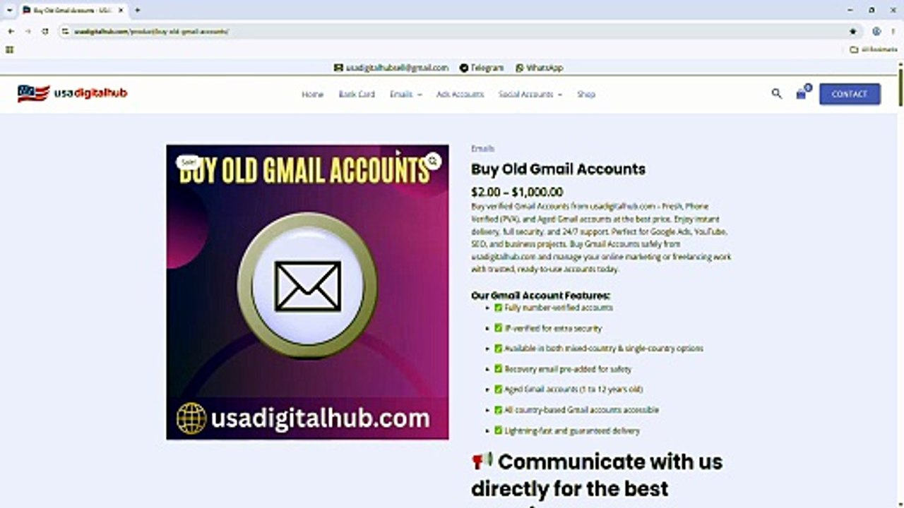 Top 10 Reliable Websites for Buying Gmail Accounts In