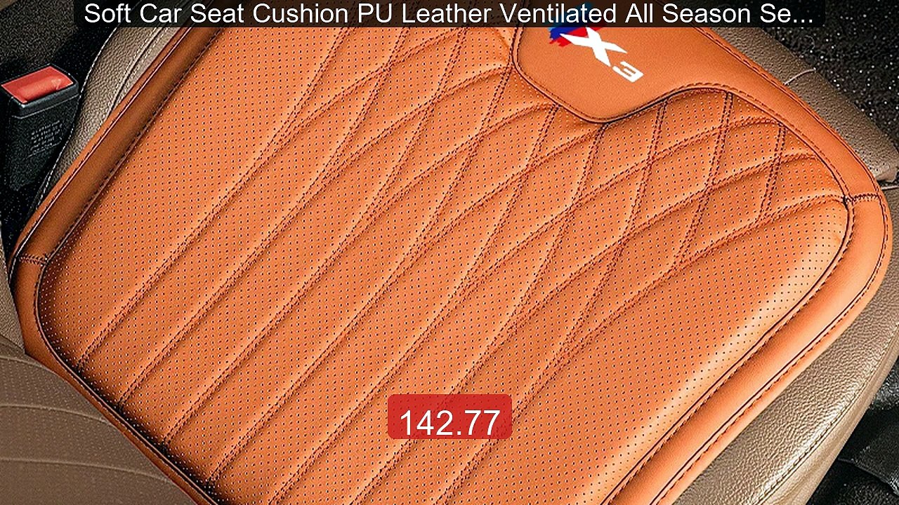 Soft Car Seat Cushion PU Leather Ventilated All Season Seat C... -- Amazing Value 2026 | Must Have!
