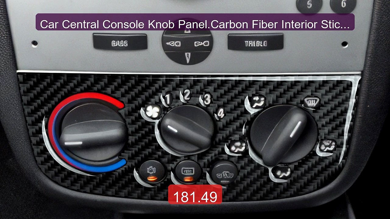 Car Central Console Knob Panel.Carbon Fiber Interior Sticker.For Op... -- Top Rated 2026 | Buy Now!