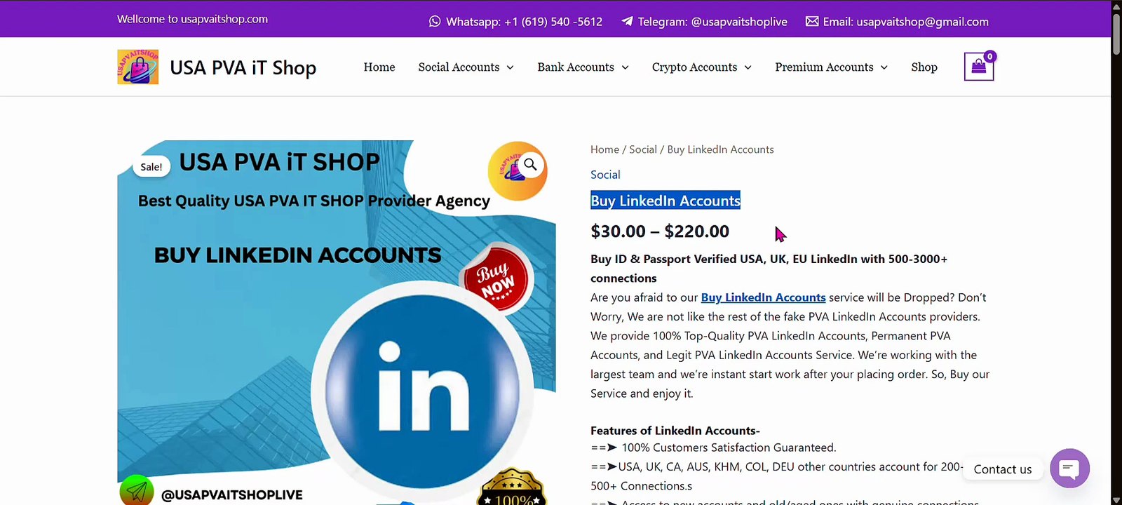Buy LinkedIn Account — ID Verified, 500+ Connections