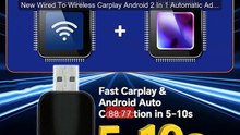 New Wired To Wireless Carplay Android 2 In 1 Automatic Adapter Car ... -- Top Rated 2026 | Buy Now!