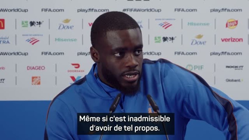 French national team players standing together, symbolizing unity against racism