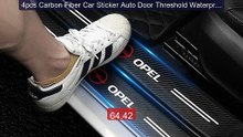 4pcs Carbon Fiber Car Sticker Auto Door Threshold Waterproof For Op... -- Top Rated 2026 | Buy Now!