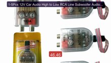 1-5Pcs 12V Car Audio High to Low RCA Line Subwoofer Audio Impe... -- Hot Deal 2026 | Limited Offer!