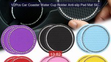 1/2Pcs Car Coaster Water Cup Holder Anti-slip Pad Mat Silicone Gad... -- Best Deal 2026 | Shop Now!