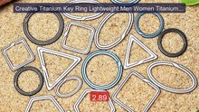 Creative Titanium Key Ring Lightweight Men Women Titanium K... -- Top Pick 2026 | Unbeatable Price!