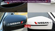 4PCS Car Styling Door Handle Decoration Stickers Decals For Ni... -- Best Buy 2026 | Great Quality!