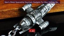 Men's Metal Spaceship Keychain Gadgets For Men Vintage Battles... -- Hot Deal 2026 | Limited Offer!