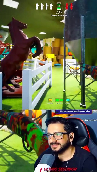 Olha onde ele se escondeu