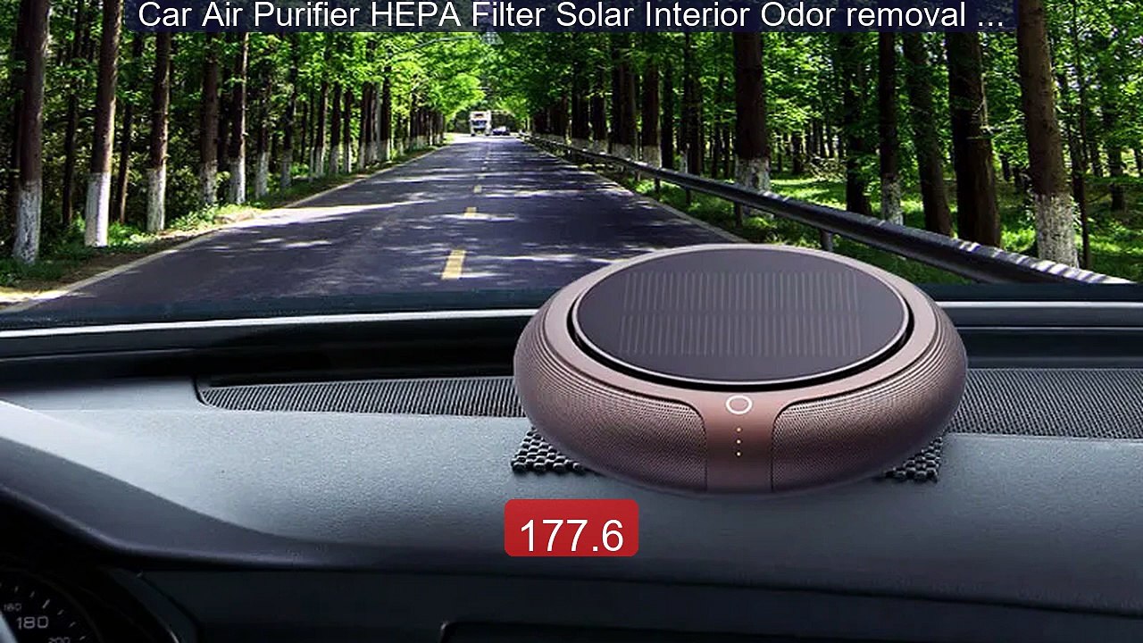 Car Air Purifier HEPA Filter Solar Interior Odor removal Aroma... -- Best Buy 2026 | Great Quality!