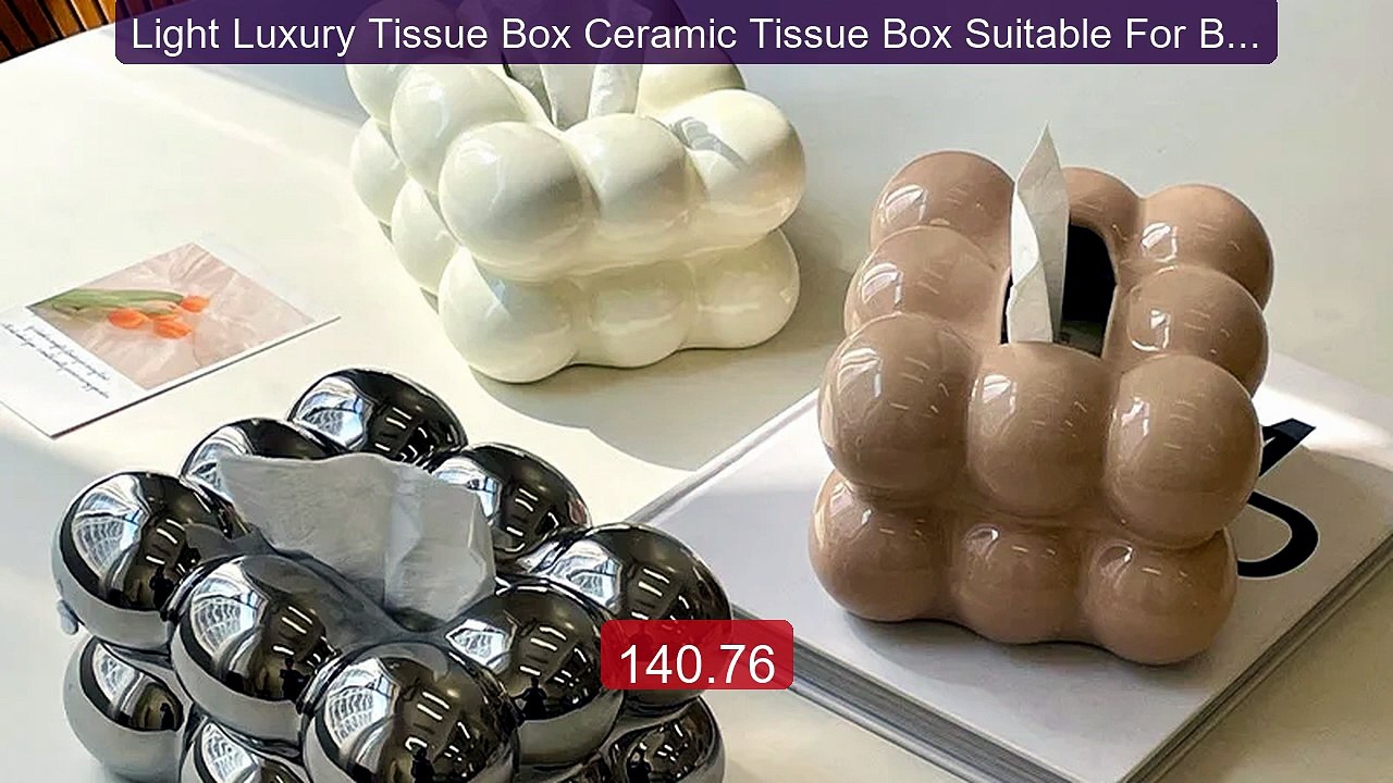 Light Luxury Tissue Box Ceramic Tissue Box Suitable For Bedroom Li... -- Best Deal 2026 | Shop Now!