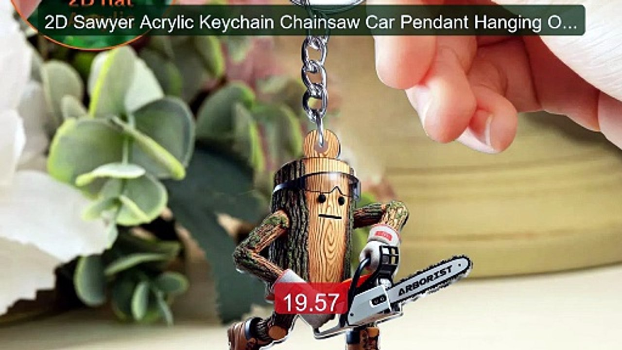 2D Sawyer Acrylic Keychain Chainsaw Car Pendant Hanging Ornament C... -- Best Deal 2026 | Shop Now!