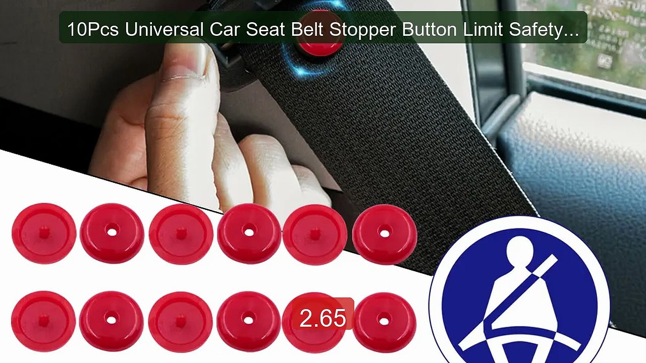 10Pcs Universal Car Seat Belt Stopper Button Limit Safety Buc... -- Amazing Value 2026 | Must Have!
