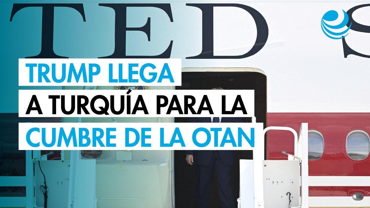 Trump llega a Ankara para la cumbre de la OTAN.