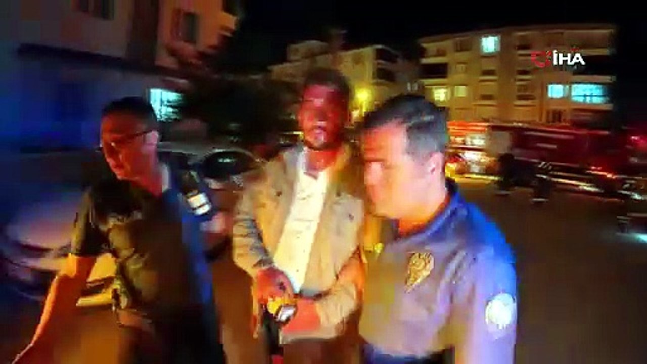 Aracı yakmak istedi, olay yerini gözlemlerken böyle yakalandı
