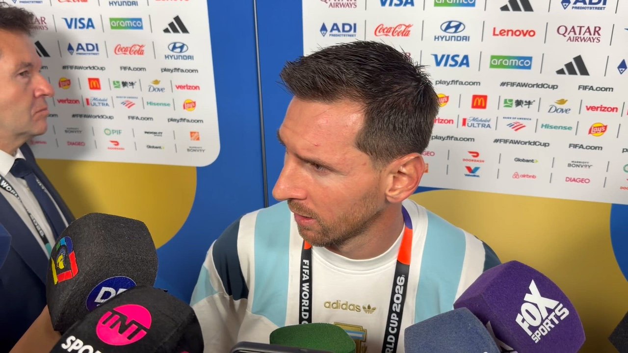 Zona mixta Messi