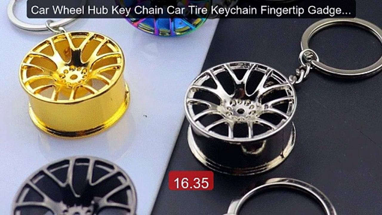 Car Wheel Hub Key Chain Car Tire Keychain Fingertip Gadget Al... -- Amazing Value 2026 | Must Have!