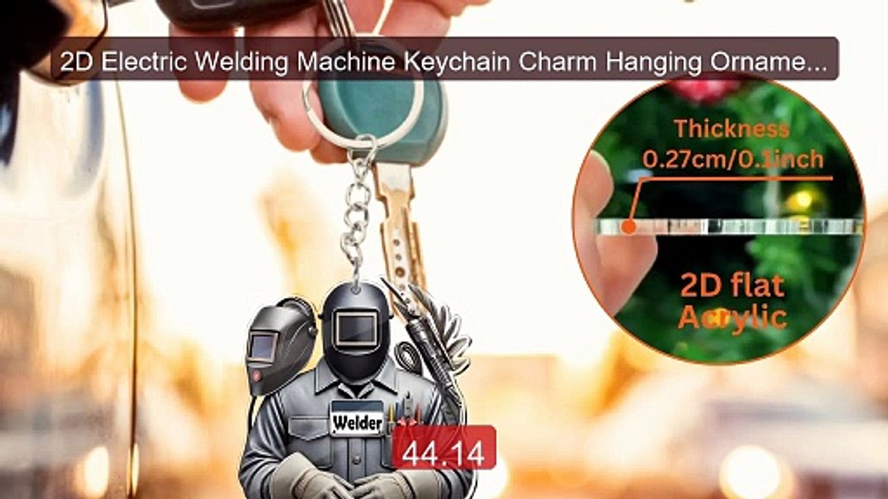 2D Electric Welding Machine Keychain Charm Hanging Ornament Car Pe... -- Best Deal 2026 | Shop Now!