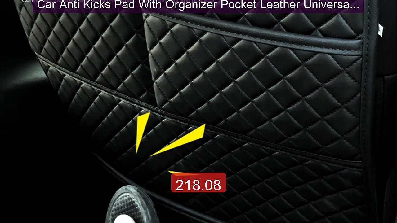 Car Anti Kicks Pad With Organizer Pocket Leather Universal Seat Bac... -- Top Rated 2026 | Buy Now!