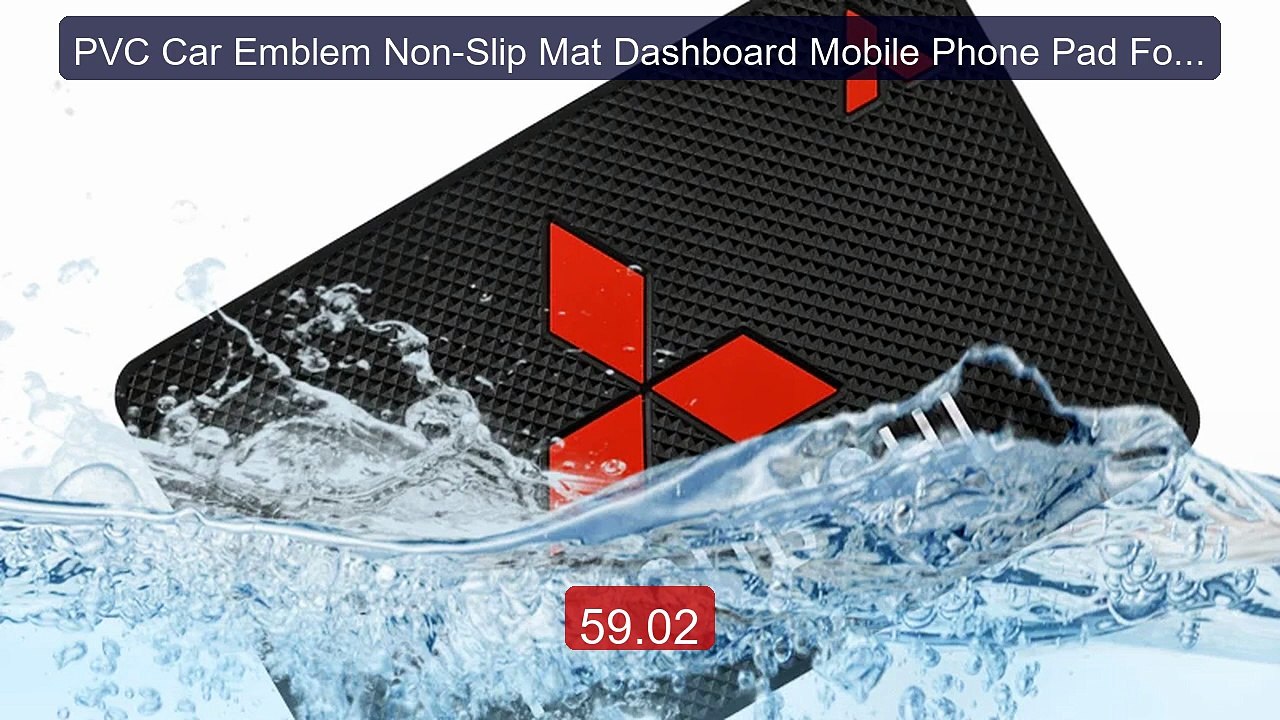 PVC Car Emblem Non-Slip Mat Dashboard Mobile Phone Pad For Mitsubis... -- Top Rated 2026 | Buy Now!