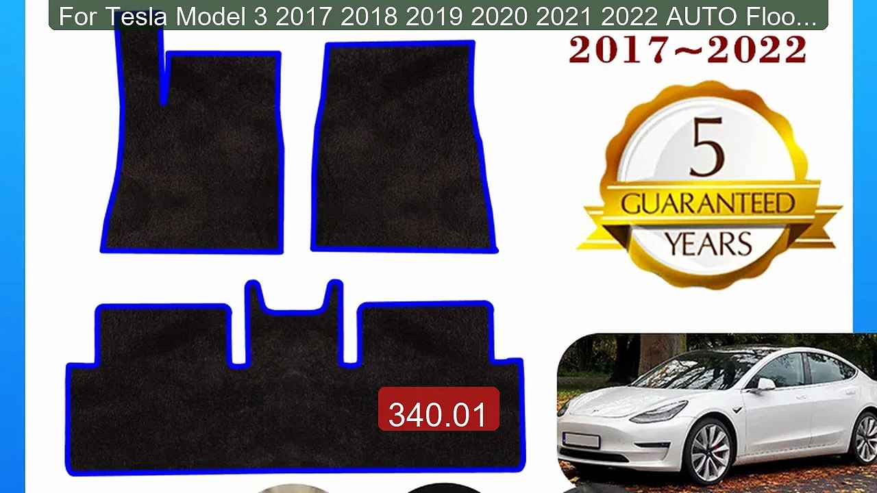 For Tesla Model 3 2017 2018 2019 2020 2021 2022 AUTO Floor ... -- Top Pick 2026 | Unbeatable Price!