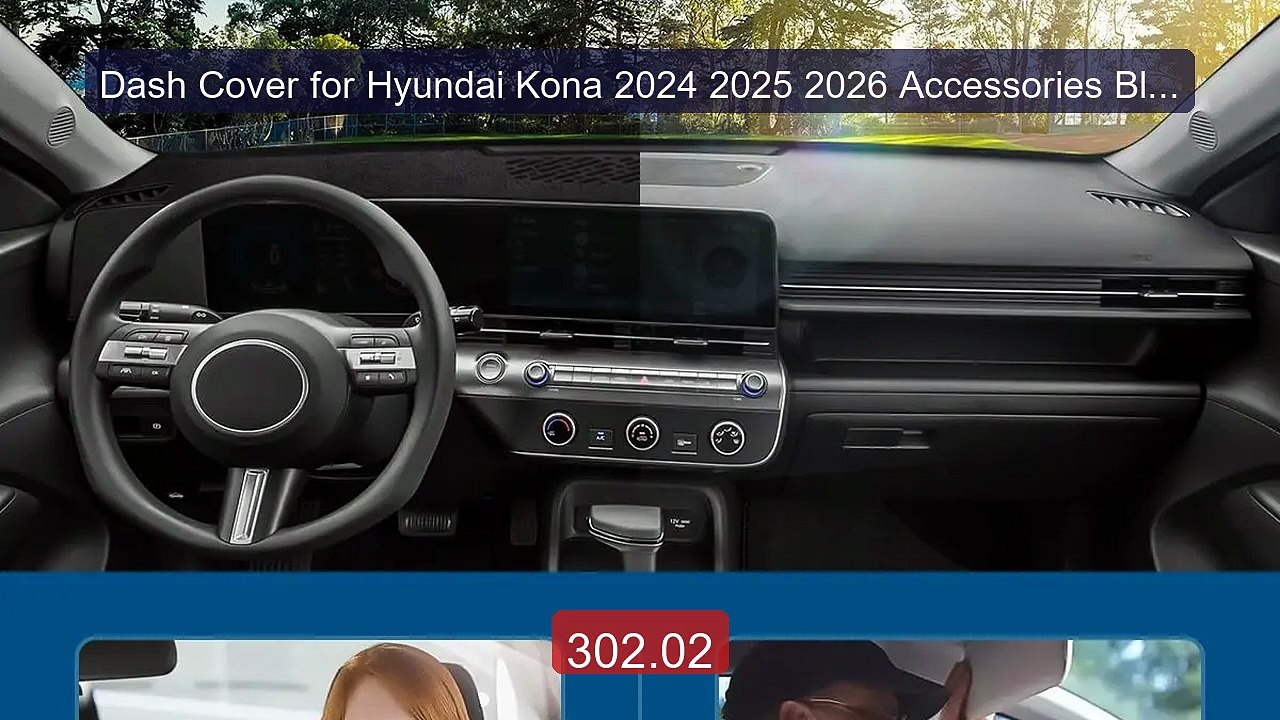 Dash Cover for Hyundai Kona 2024 2025 2026 Accessories Black Flanne... -- Top Rated 2026 | Buy Now!