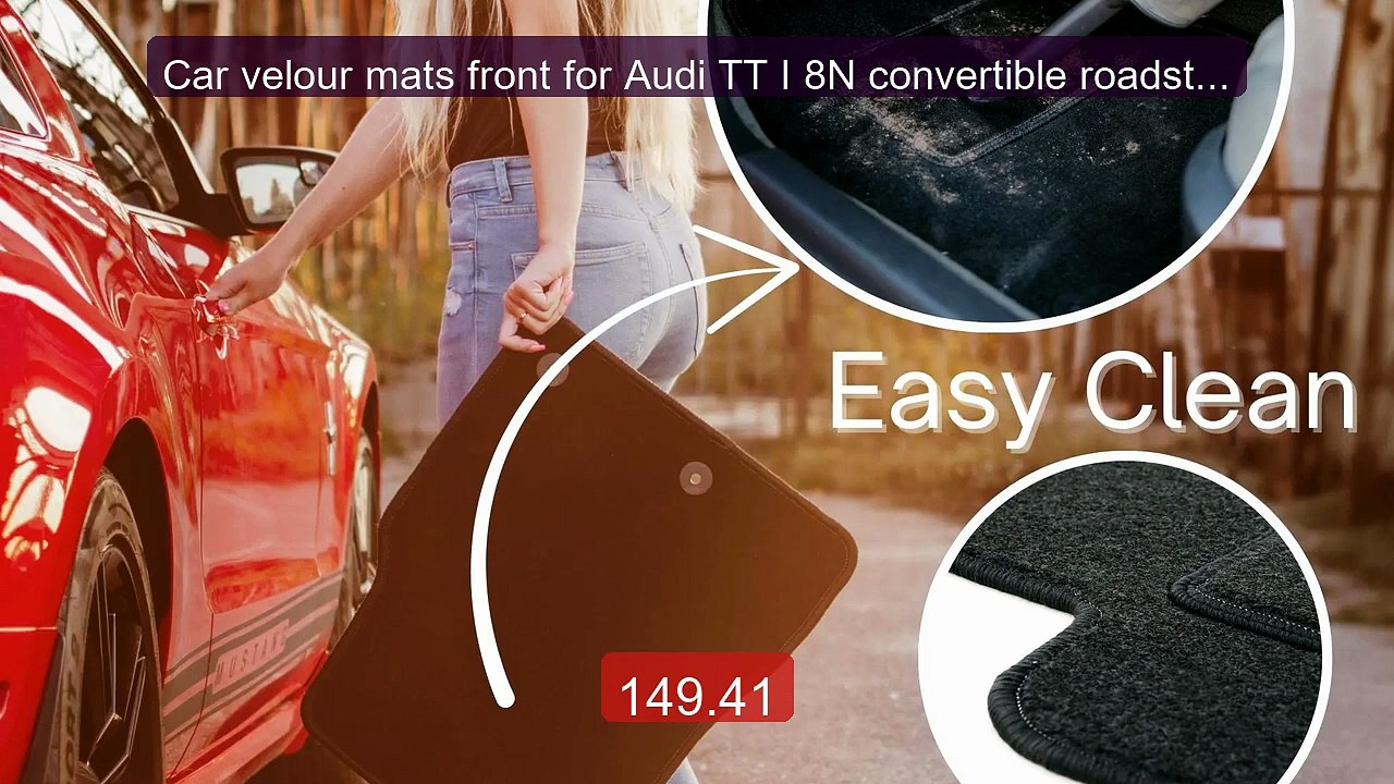 Car velour mats front for Audi TT I 8N convertible roadster co... -- Hot Deal 2026 | Limited Offer!