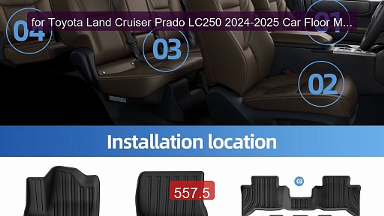 for Toyota Land Cruiser Prado LC250 2024-2025 Car Floor Mats Prote... -- Best Deal 2026 | Shop Now!